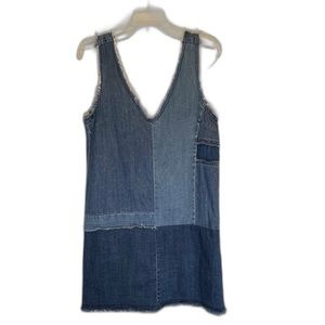 Paige S Marilyn Lucinda patchwork denim dress
